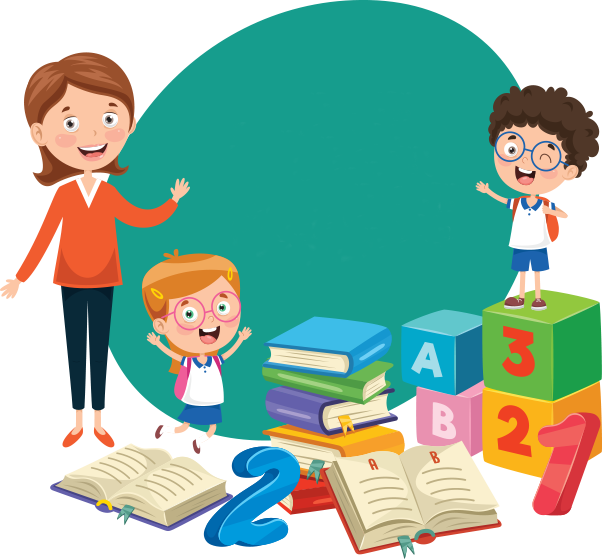 Happy children celebrating learning