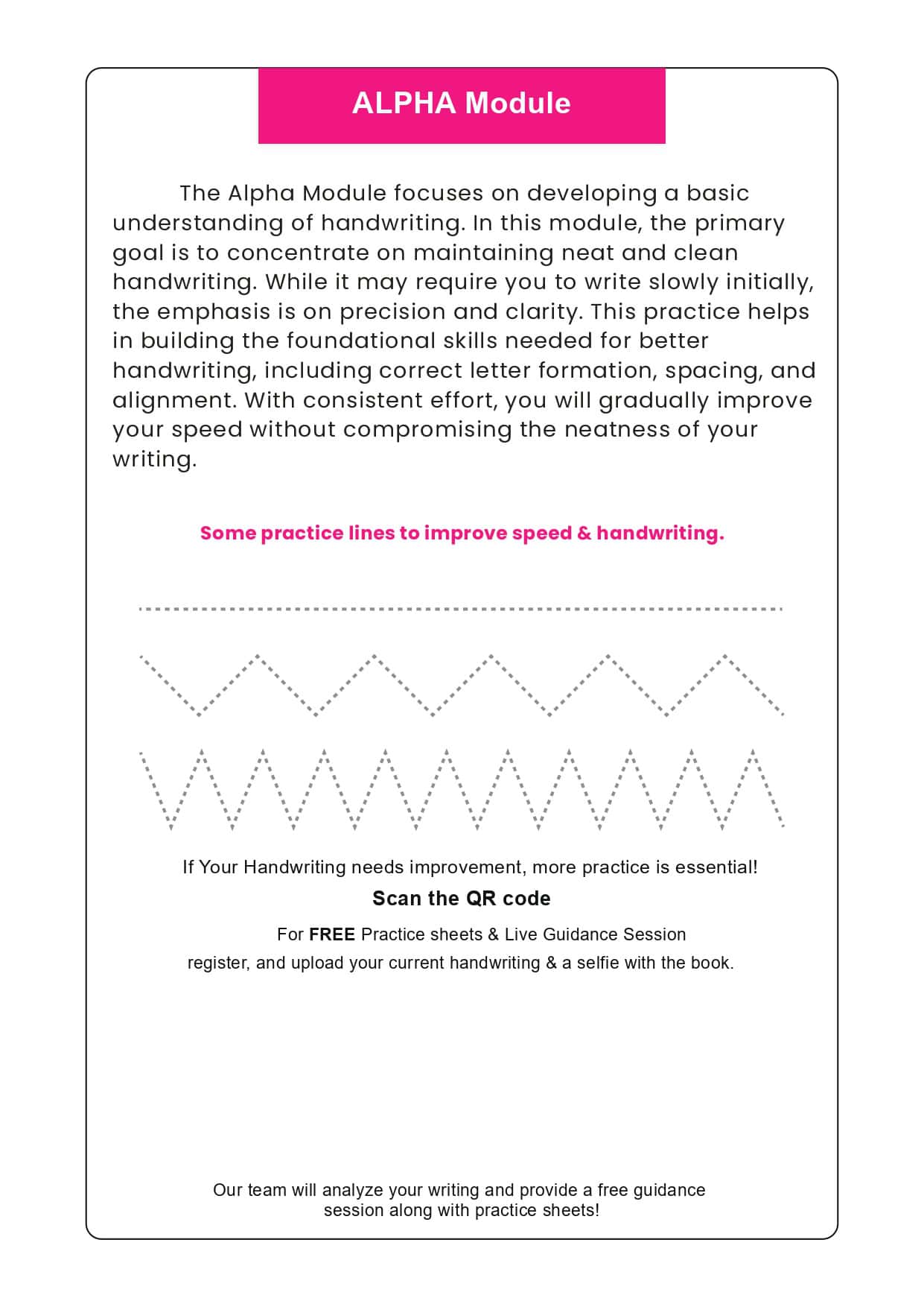 Sample handwriting worksheet 4